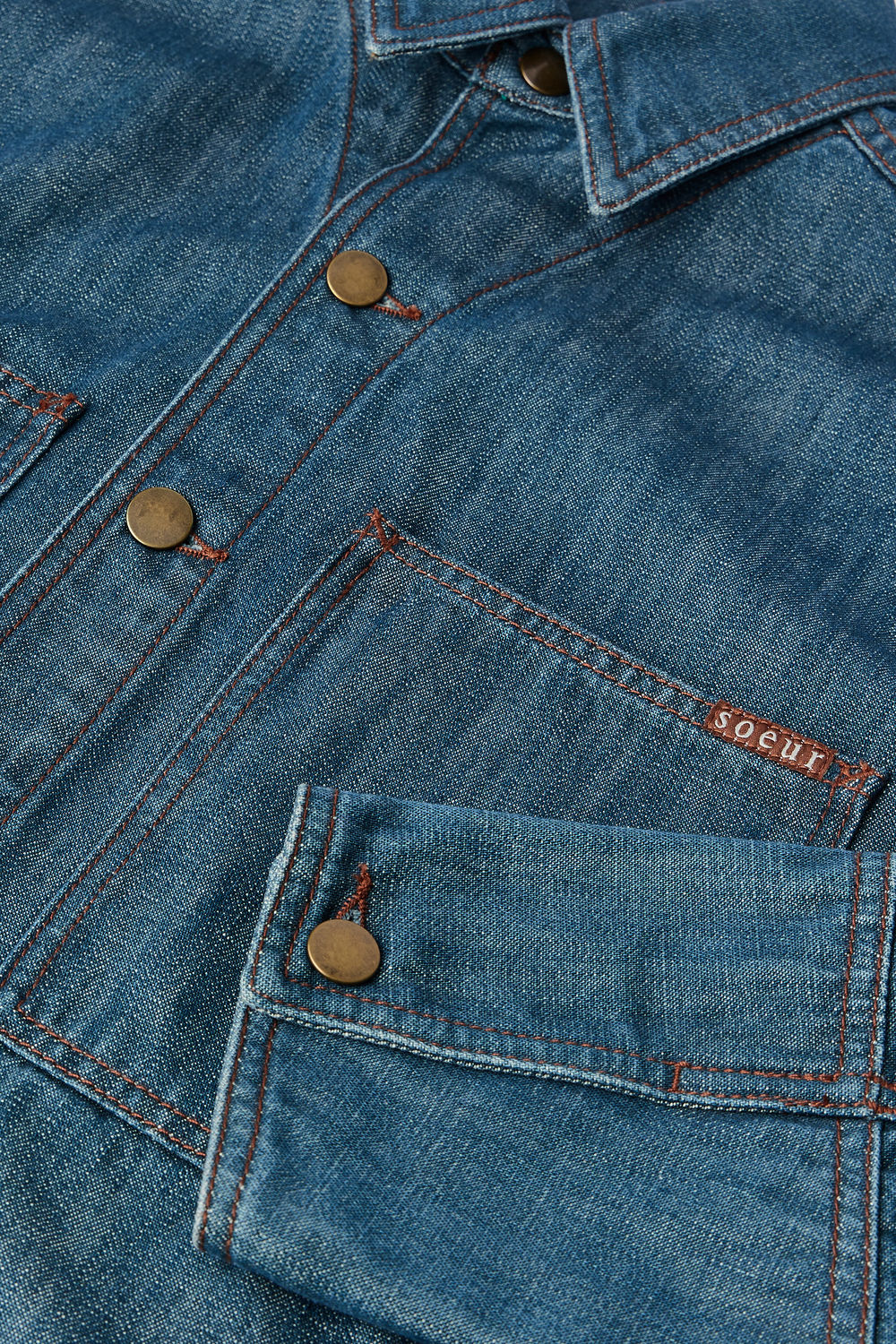 Chemise Garance - Bleu/Vert - Femme