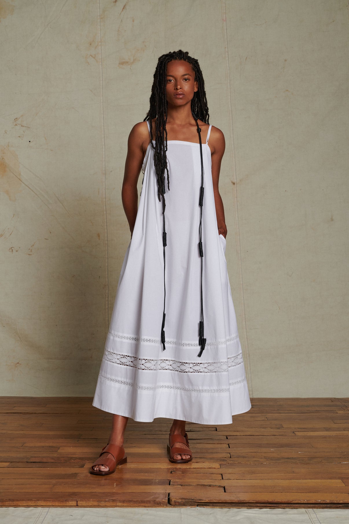 Robe Avignon - Blanc - Coton - Femme vue 1