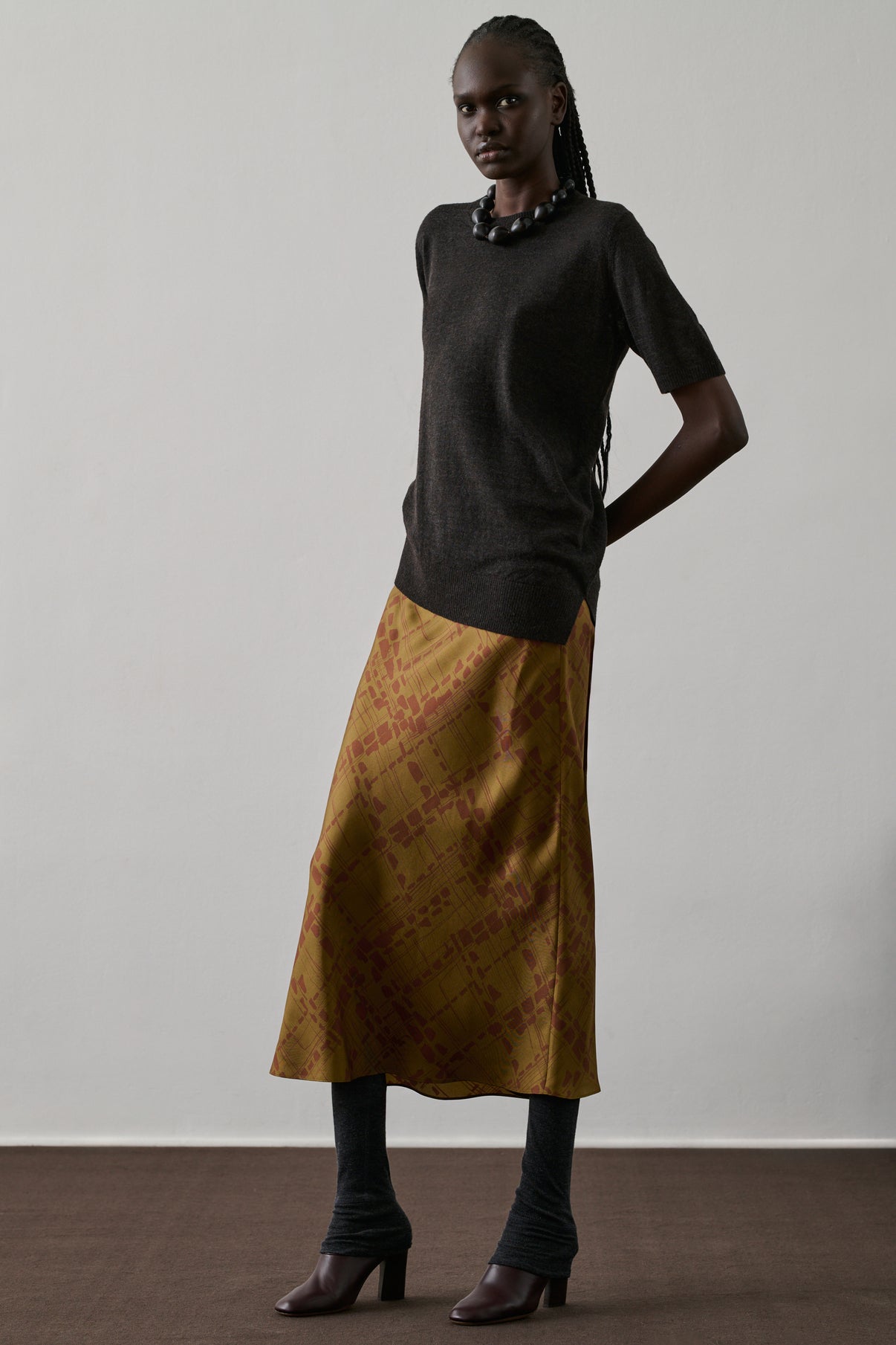 PULL FLORIS MARRON vue 4