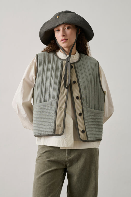 Chapeau Isaho - Gris Anthracite - Coton - Femme