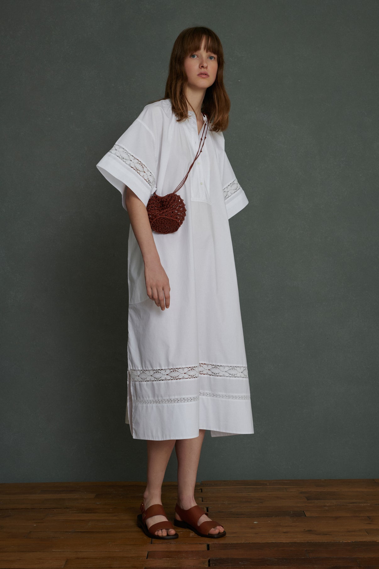 Robe Athena - Blanc - Coton - Femme vue 1